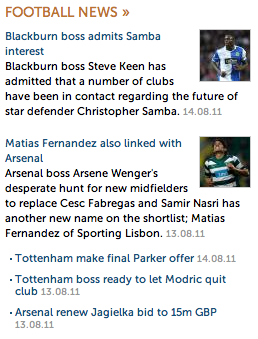 football news