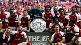 Arsenal lift first silverware of the season