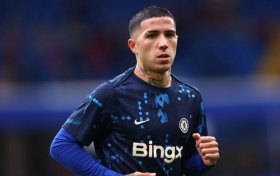 Enzo Fernandez reacts after Chelsea draw vs Man City Enzo Fernandez reacts after Chelsea draw vs Man City