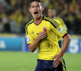 James Rodriguez fires Colombia into the quarter finals