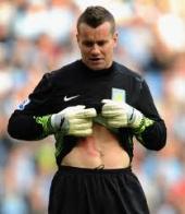 Villa keeper Shay Given out for a month