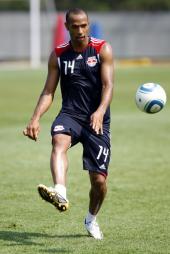 Thierry Henry training with Arsenal